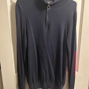G/FORE Men's Dark Blue Zip-Up Sweater